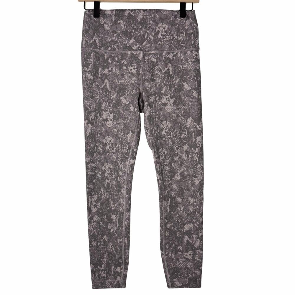 Lululemon Wunder Train High-Rise Tight 25" Hideaway Camo Lunar Rock Multi Size 8